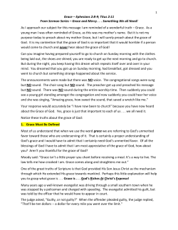 Mercy and Grace . . . We ALL Need Them!