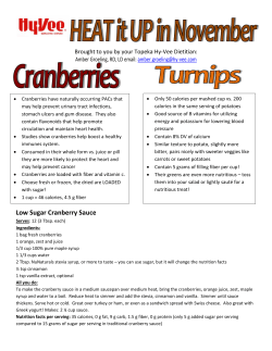 Low Sugar Cranberry Sauce