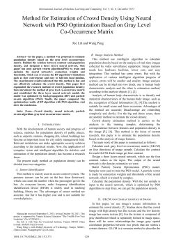 Method for Estimation of Crowd Density Using Neural