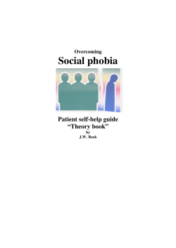 Social phobia - World Psychiatric Association