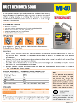 rust remover soak - WD