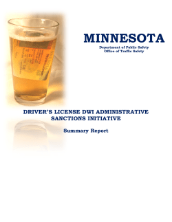 Summary Report - Minnesota Toward Zero Deaths