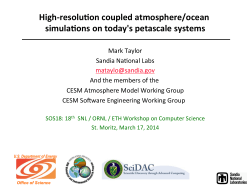 High-resolution coupled atmosphere / ocean simulations on today`s