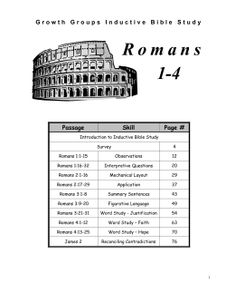 Romans 1-4 - Grace Bible Church