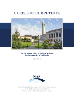 A Crisis of Competence - National Association of Scholars