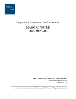 mangal tribe - Naval Postgraduate School