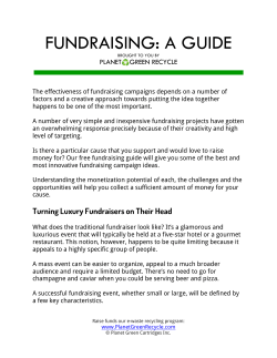 FUNDRAISING: A GUIDE - planetgreenrecycle.com