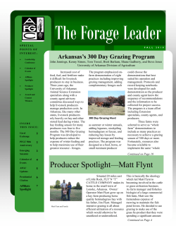 Fall 2010 - American Forage and Grassland Council