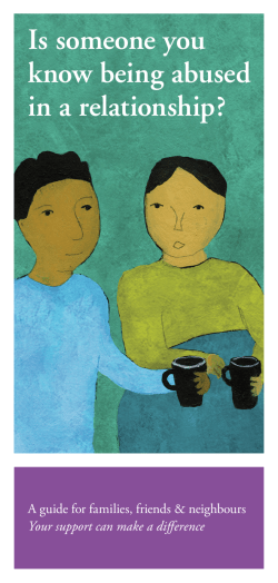 Is someone you know being abused (English).