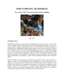 fish sampling techniques