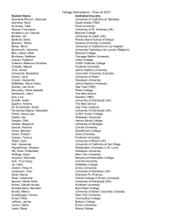College Attendance &ndash; Class of 2017