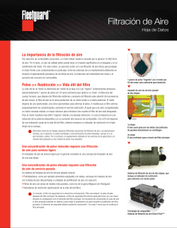 Filtraci&oacute;n de Aire - Cummins Filtration