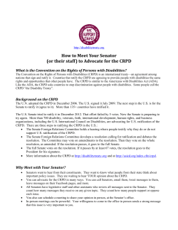 How to Meet Your Senator