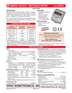 ESP2 Energy Scout + Watthour Meter