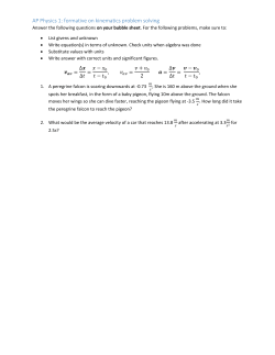 AP Physics 1: formative on kinematics problem solving