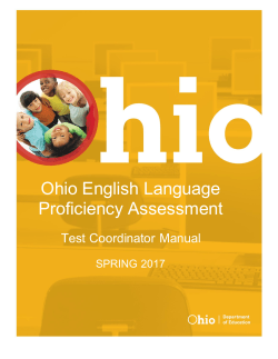 Ohio English Language Proficiency Assessment