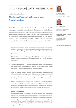 The Many Faces of Latin American Presidentialism