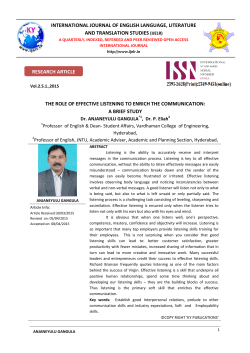 the role of effective listening to enrich the communication