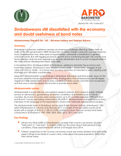 now - Afrobarometer