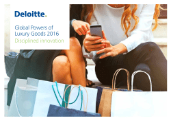 Global Powers of Luxury Goods 2016 Disciplined innovation