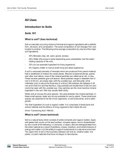 Introduction to soils part