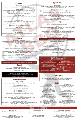 our menu - Atlas BBQ