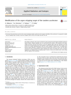 Modification of the argon stripping target of the tandem accelerator