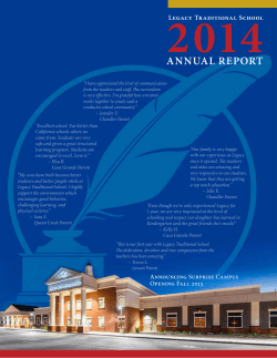 ANNUAL REPORT - Legacy Traditional School
