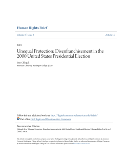 Disenfranchisement in the 2000 United States Presidential Election