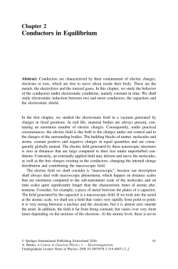 Conductors in Equilibrium