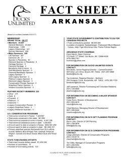 fact sheet - Ducks Unlimited