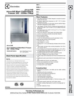 air-o-chill air-o-chill Blast Chiller/Shock Freezer 102