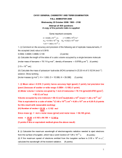 ch101 general chemistry imid term examination