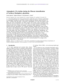 Atmospheric CO2 decline during the Pliocene intensification of
