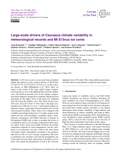 Large-scale drivers of Caucasus climate variability in meteorological