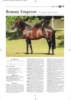 Roman Emperor (NZ) Brown 2005 16.0 hh