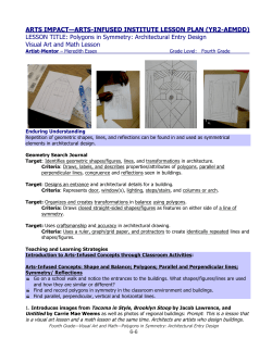 2 Polygons in Symmetry - Architectural Entry Design