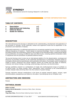 synergy - Elsevier