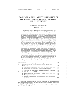 evaluating beps: a reconsideration of the benefits principle and