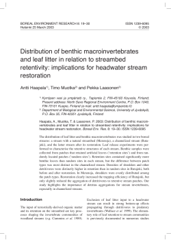 Full text (pdf format) - Boreal Environment Research