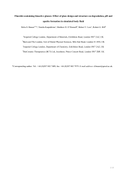 Fluoride-containing bioactive glasses