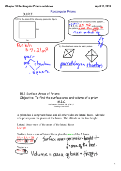 Chapter 10 Rectangular Prisms.notebook