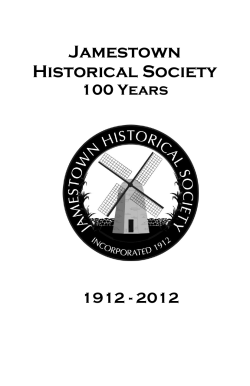 100 Years - Jamestown Historical Society