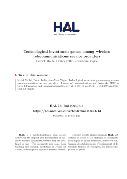 Technological investment games among wireless