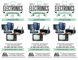 ELECTRONICS ELECTRONICS ELECTRONICS