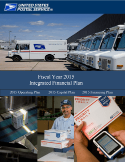Fiscal Year 2015 Integrated Financial Plan
