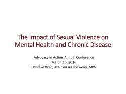 The Impact of Sexual Violence on Mental Health and Chronic Disease
