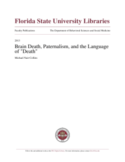 Brain Death, Paternalism, and the Language of "Death"