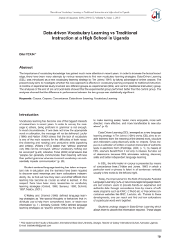Data-driven Vocabulary Learning vs Traditional Instruction at a High