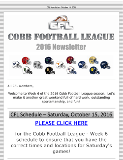 Week 6 - Cobb Football League
